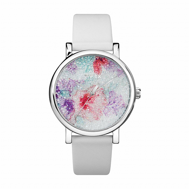 Crystal Bloom With Swarovski® Crystals 38mm Leather ...